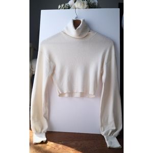 Aritzia Wilfred Rebecca Sweater Cropped Turtleneck